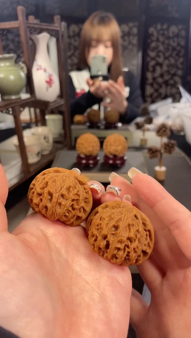 【闪购商品】文玩核桃把件宫灯44尺-7