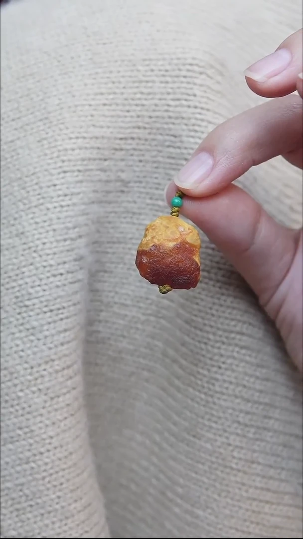 裸石蜜蜡未镶嵌*蜜蜡原石小提溜*活扣头*百搭小配饰*