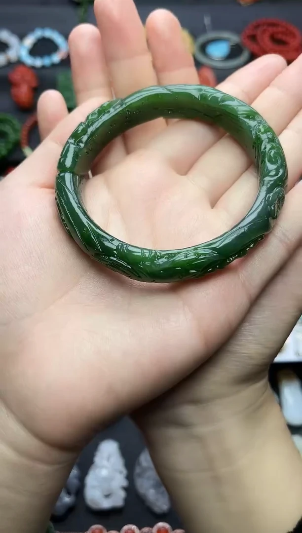 未镶嵌手镯和田玉62+圈口06