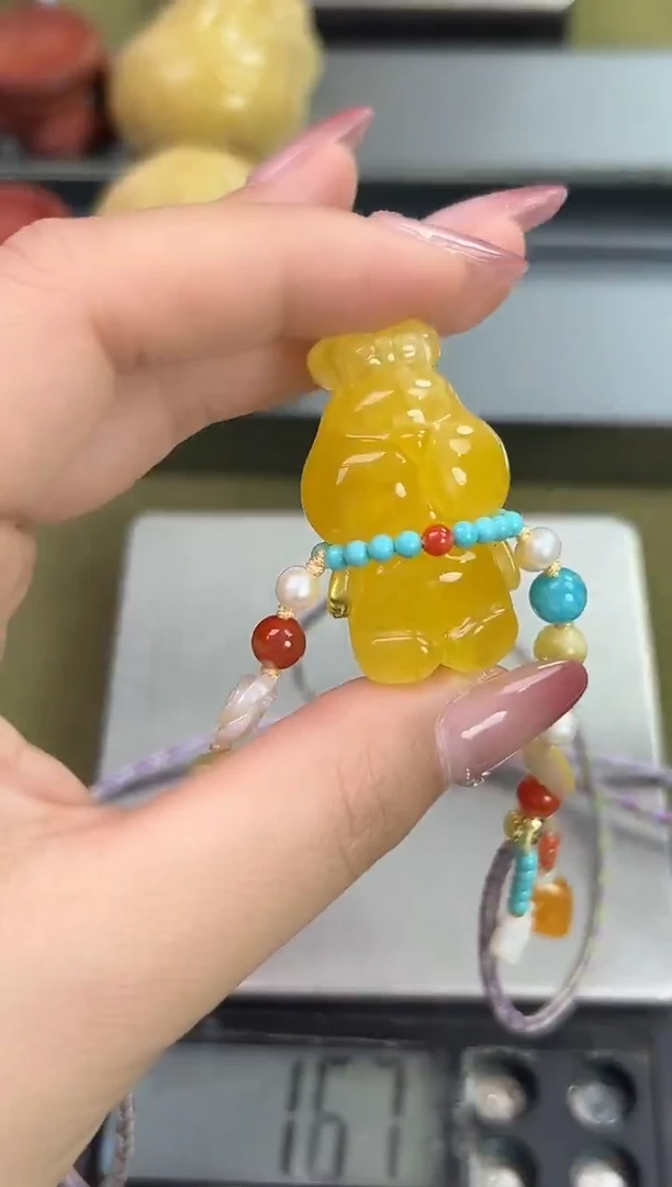 裸石琥珀未镶嵌天然琥珀蜜蜡吊坠