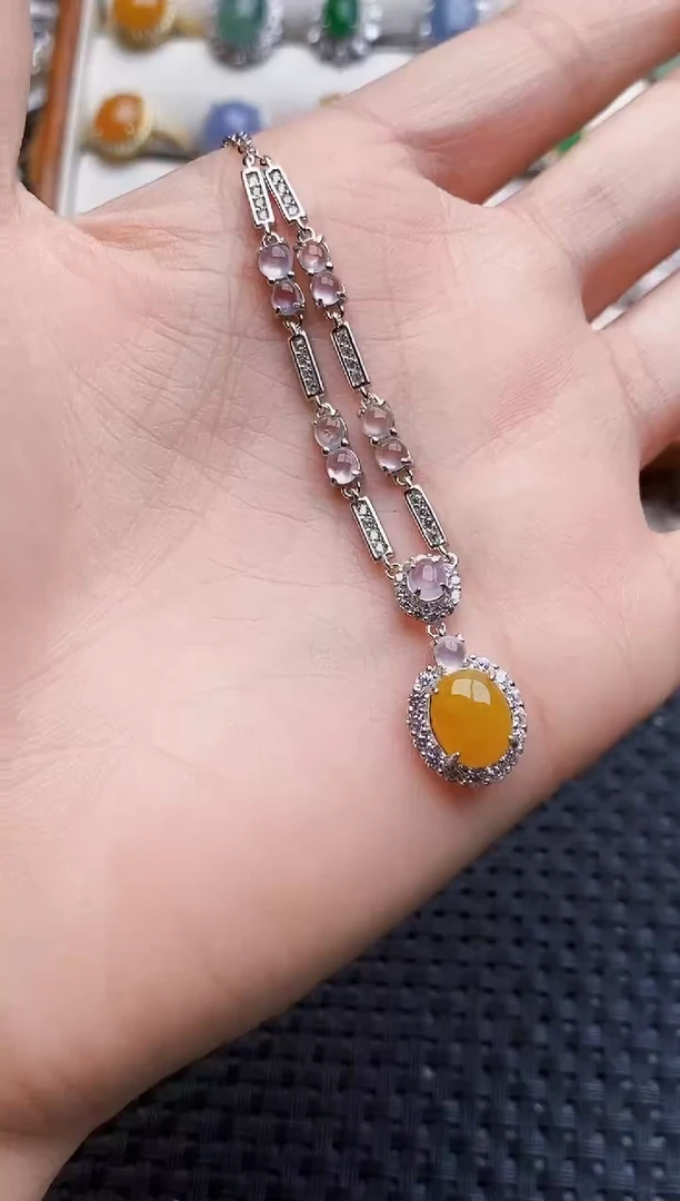 银S925镶嵌戒指翡翠3064