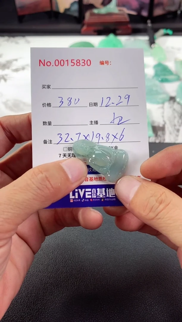 颈饰未镶嵌翡翠素衣
