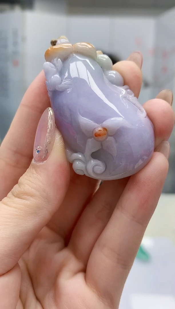 【闪购商品】定制翡翠未镶嵌4852jw-毛货挂件85