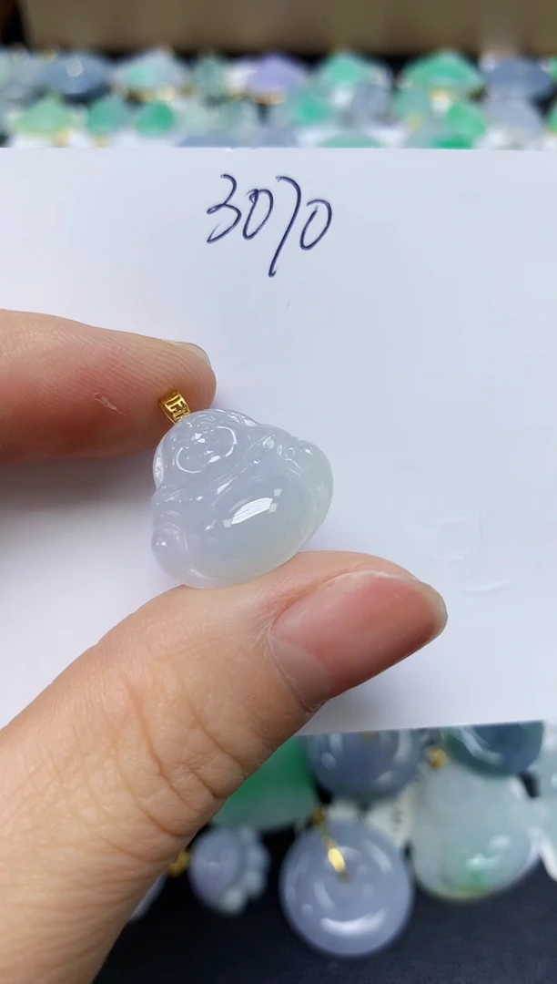 翡翠未镶嵌颈饰 天然缅甸翡翠A货