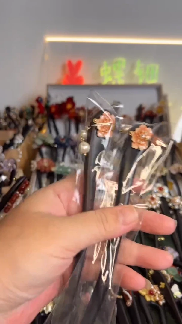 非金属木质18  美丽发簪