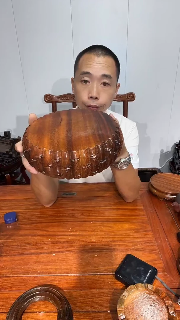 木用****3瑕疵处理款老花整木节节高升款21*23.5*8金瓜
