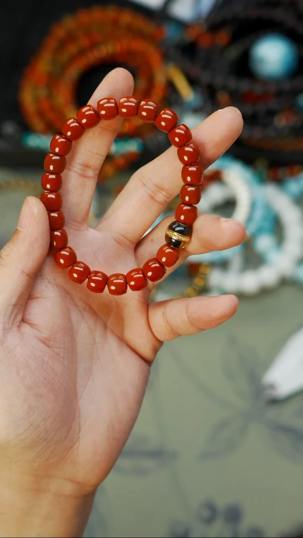 南红玛瑙文玩配饰未镶嵌E***s文玩配饰