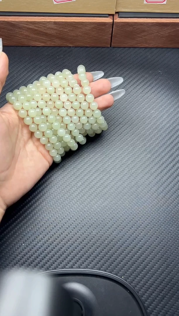 未镶嵌手串和田玉于田微色差卡8手串多样性发货拍一发其一