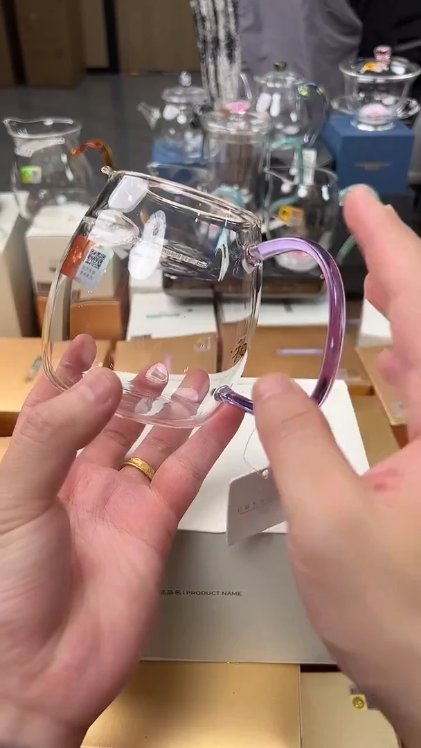 禾器泰然茶海月牙款浅紫色