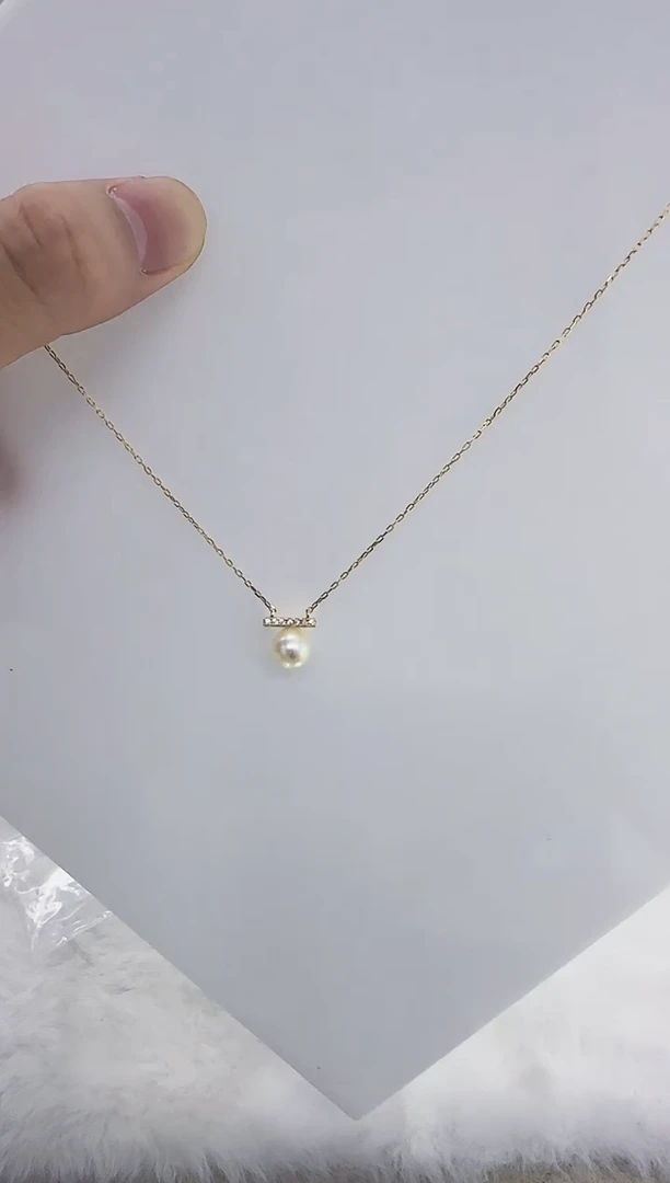 银S925镶嵌海水珍珠DA珍珠吊坠 7-8 y244