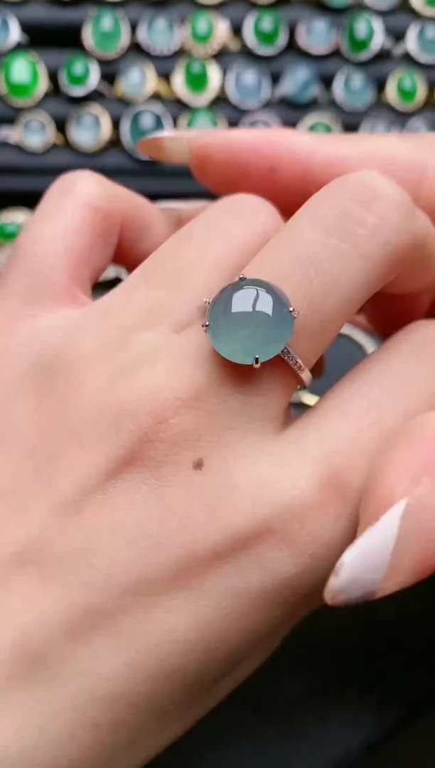 【闪购商品】翡翠戒指银S925镶嵌111111