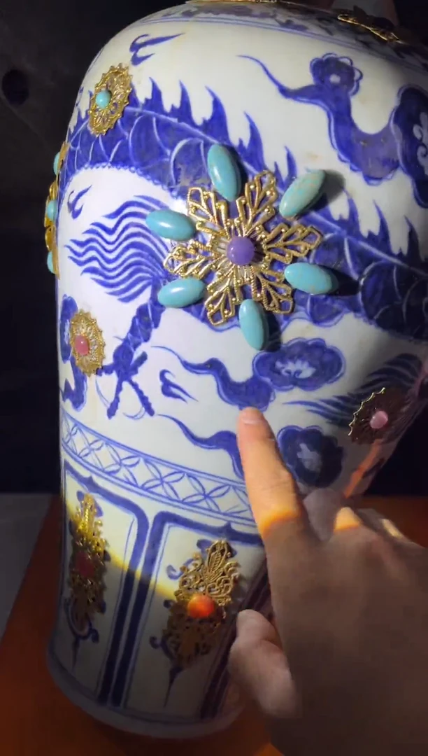 摆件陶景德镇流水50