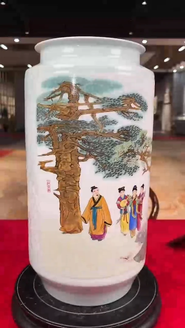 陶瓷B19/绝代双骄赏瓶——————