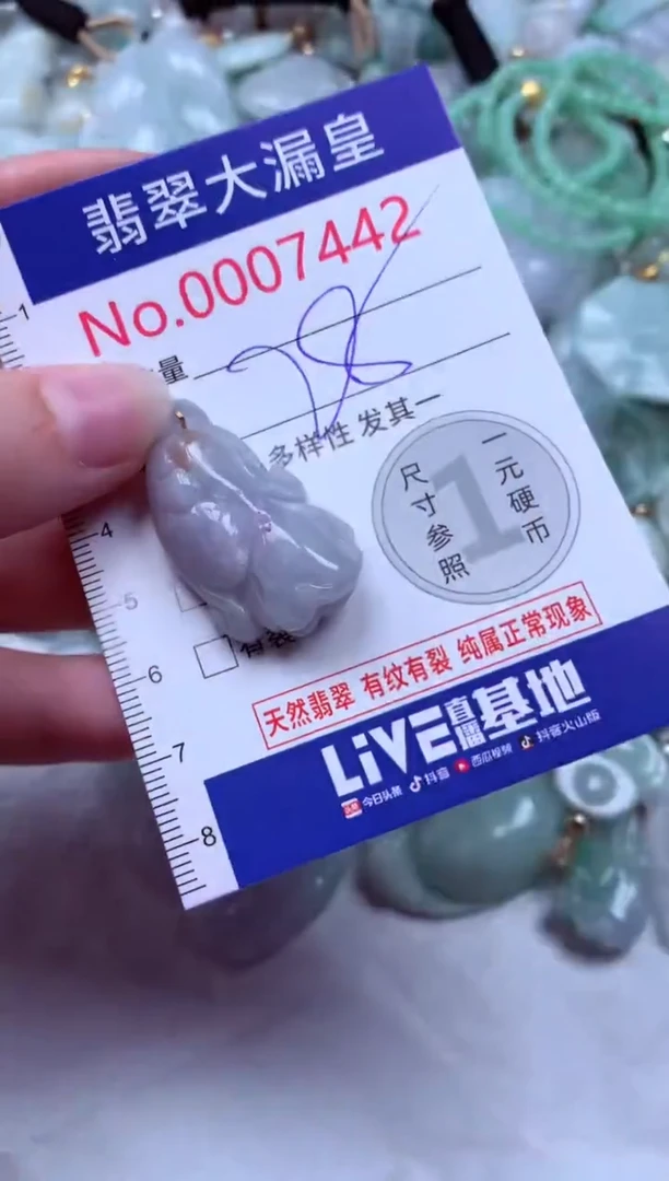 吊坠(不含链)未镶嵌翡翠7442