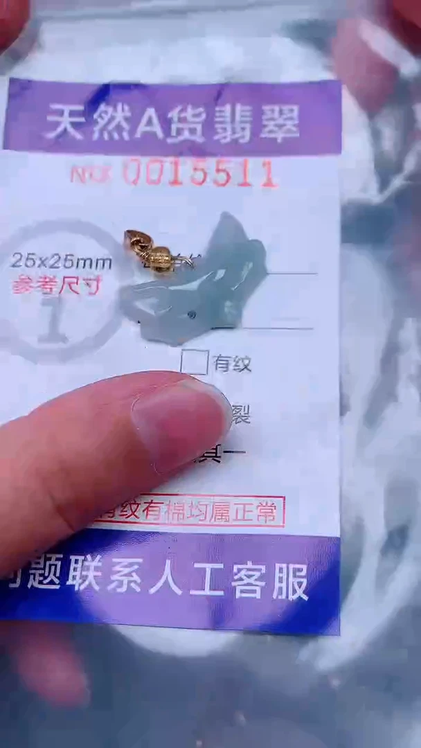 吊坠(不含链)未镶嵌翡翠1
