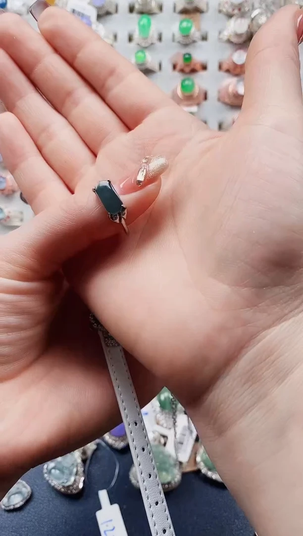 【闪购商品】翡翠戒指银S925镶嵌盘主女戒专场