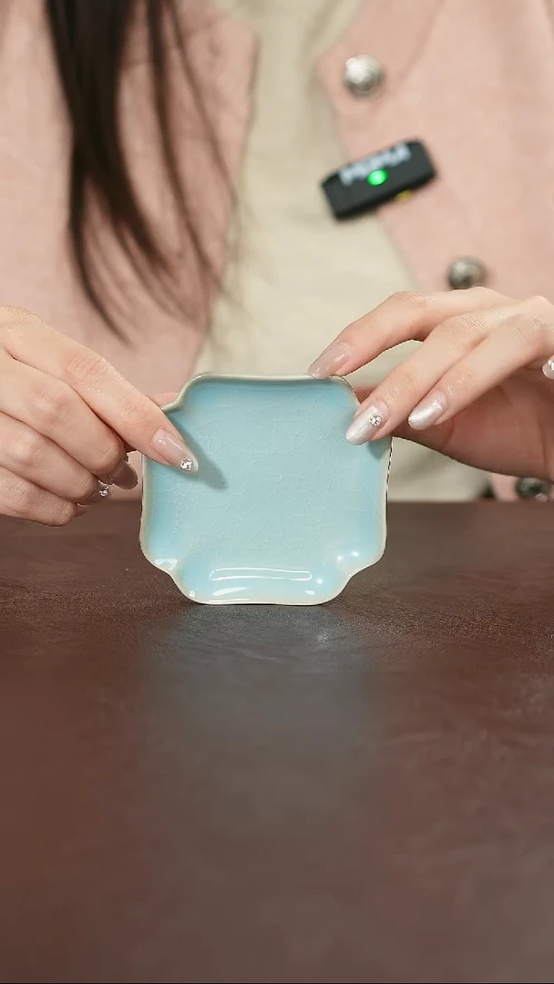 摆件汝宋汝瓷原产地原矿釉汝瓷