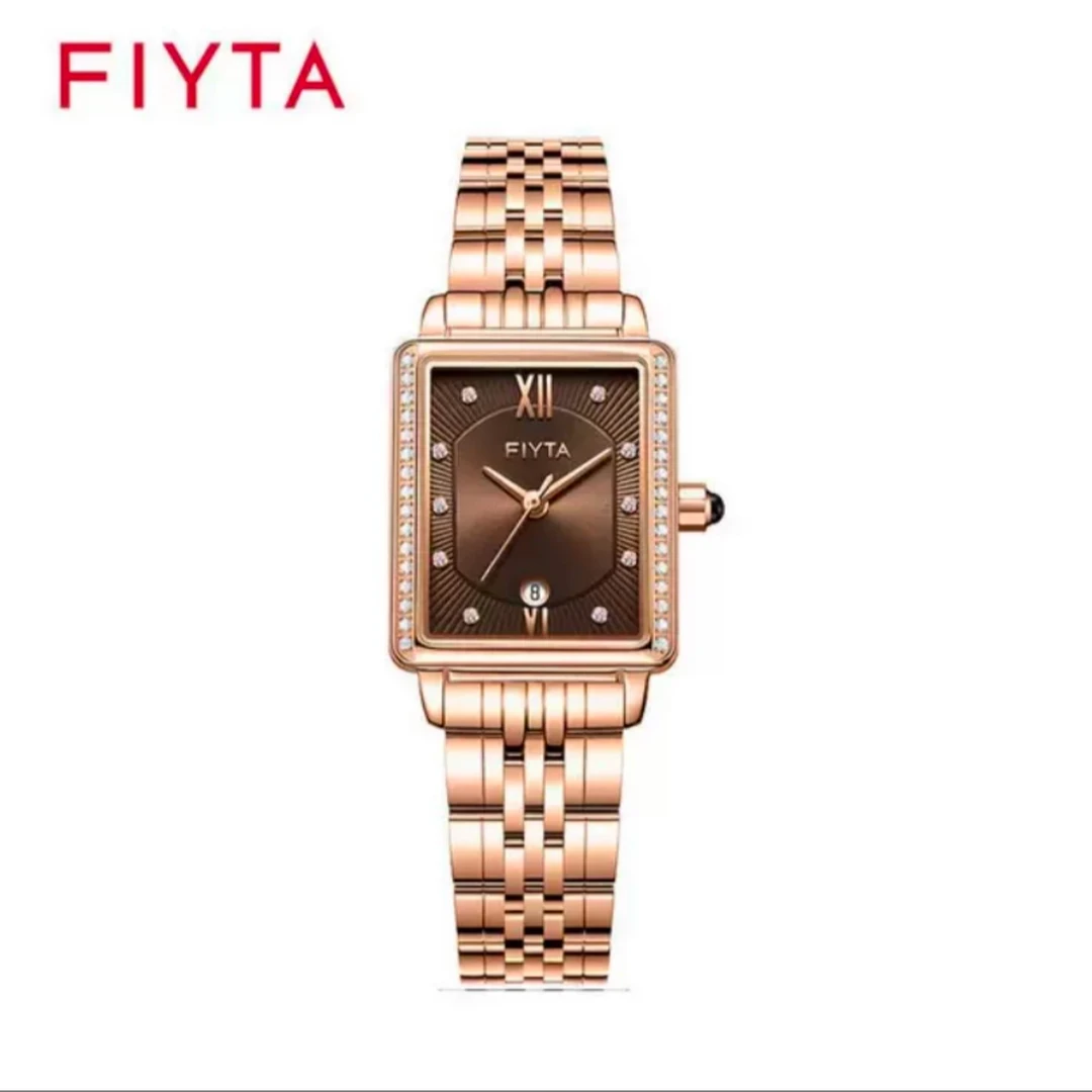 飞亚达倾城系列小方表女士石英手表时尚小众方形防水腕表方盘女表