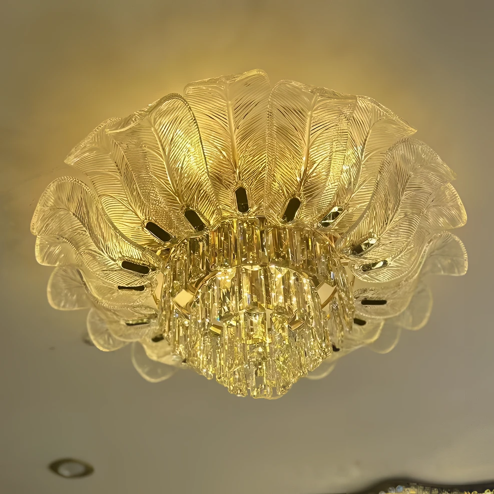 2024新款轻奢客厅水晶吊灯个性现代简约大气创意美式复古法式创意