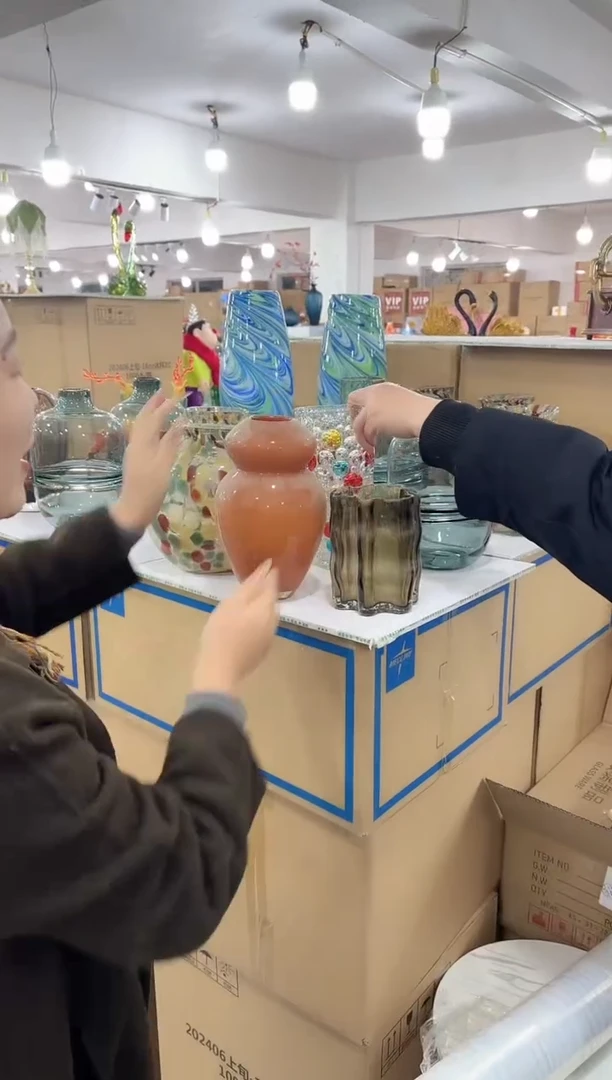 【闪购商品】琉璃昕洋花器K-品4-一对