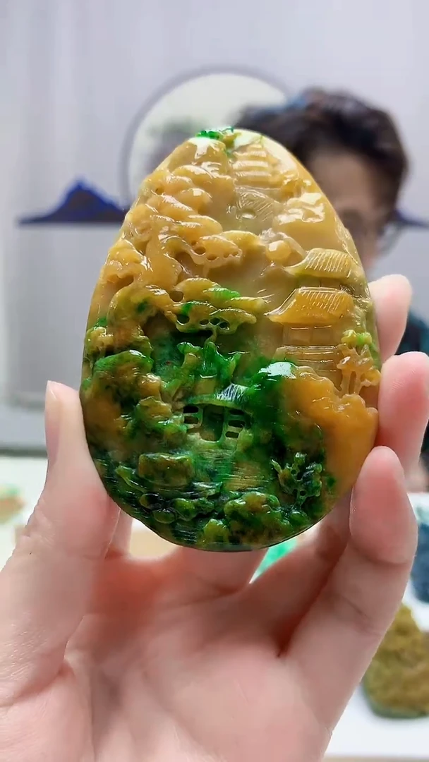 未镶嵌定制翡翠5159zm-毛货挂件92