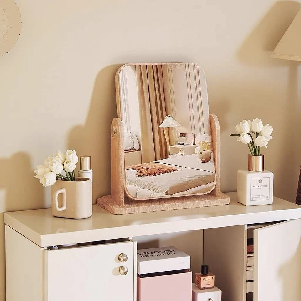 便携通用大号化妆镜复古梳妆镜中国制造W9桌面镜