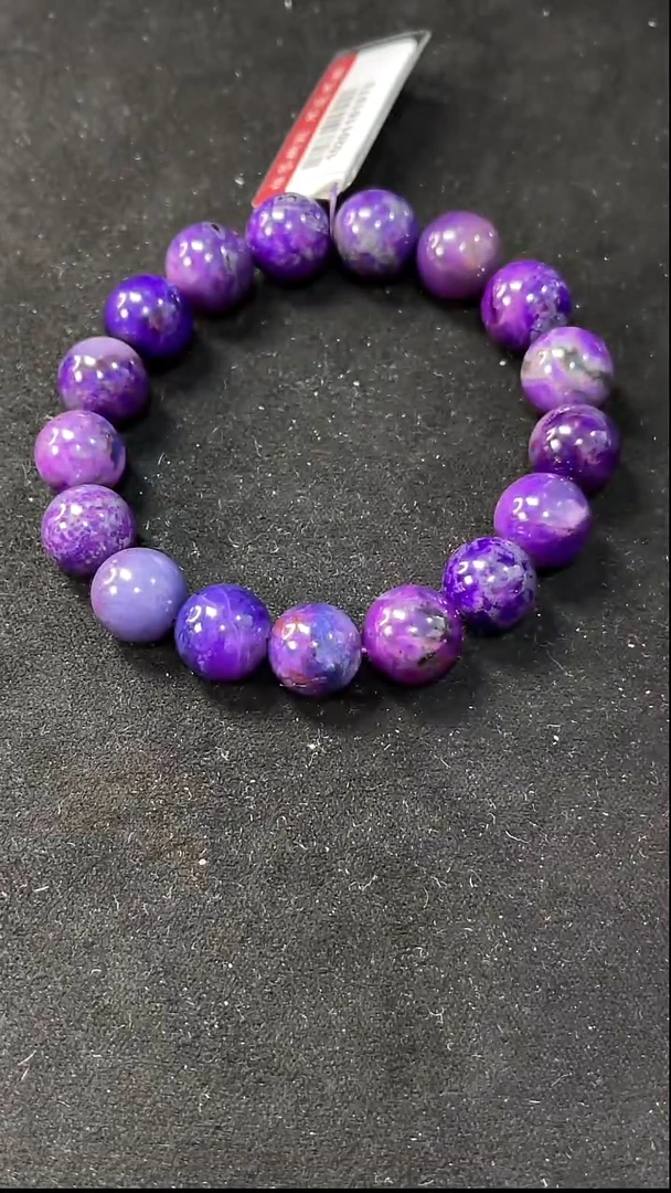 苏纪石（舒俱来）未镶嵌手串南非老矿舒俱来