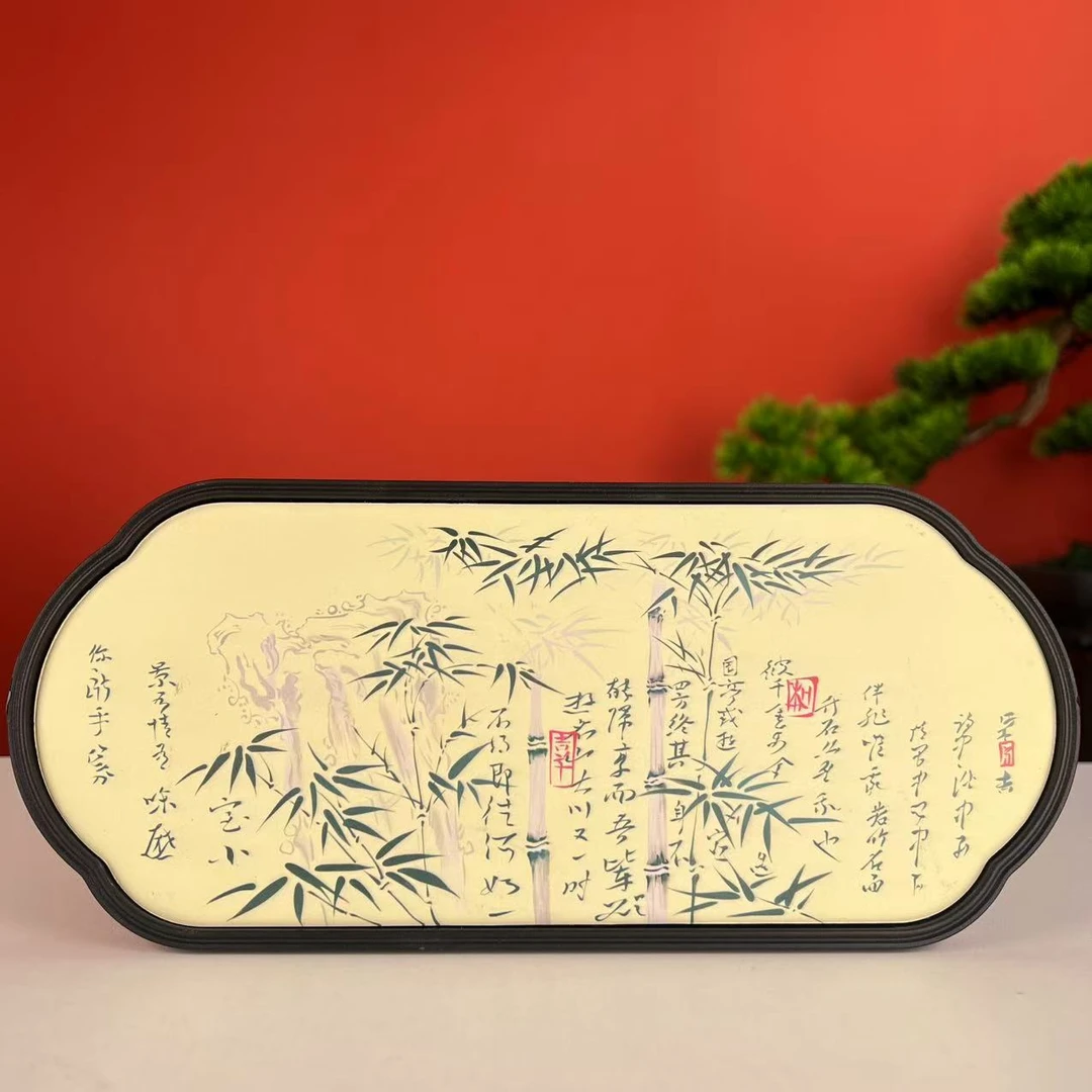 【大器甄选】墨竹国风吸水茶盘-DF2760