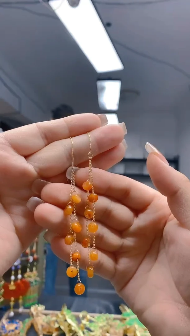 【闪购商品】翡翠耳饰合金172翡翠耳线