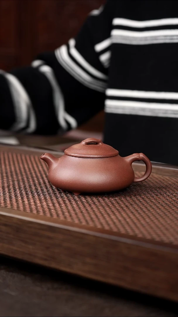 茶壶紫砂紫泥 简瓢