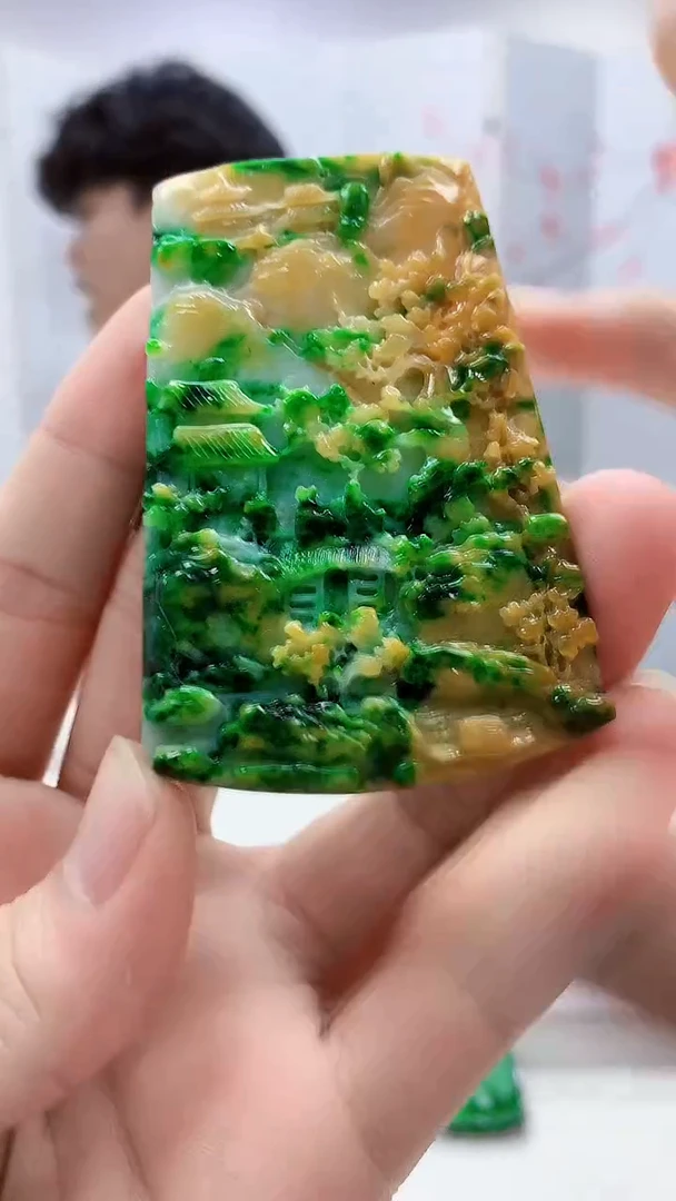定制翡翠未镶嵌5145bb-毛货挂件