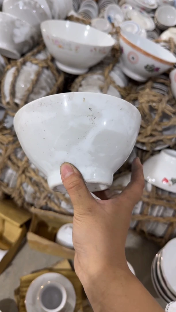 摆件纯白碗15厘米微瑕请慎拍