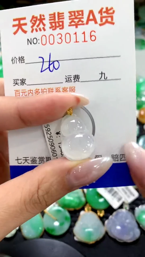 颈饰18K金镶嵌翡翠1