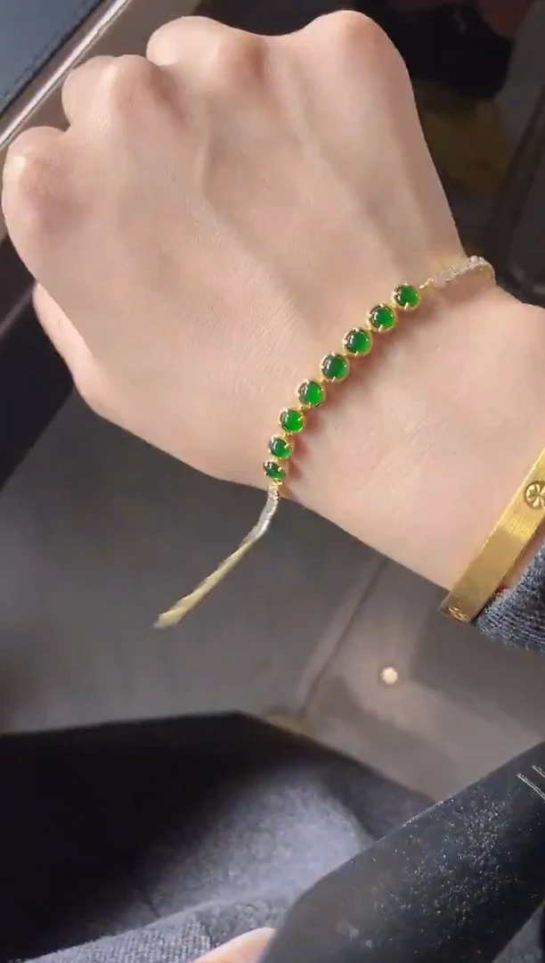 银S925镶嵌戒指翡翠5115-3