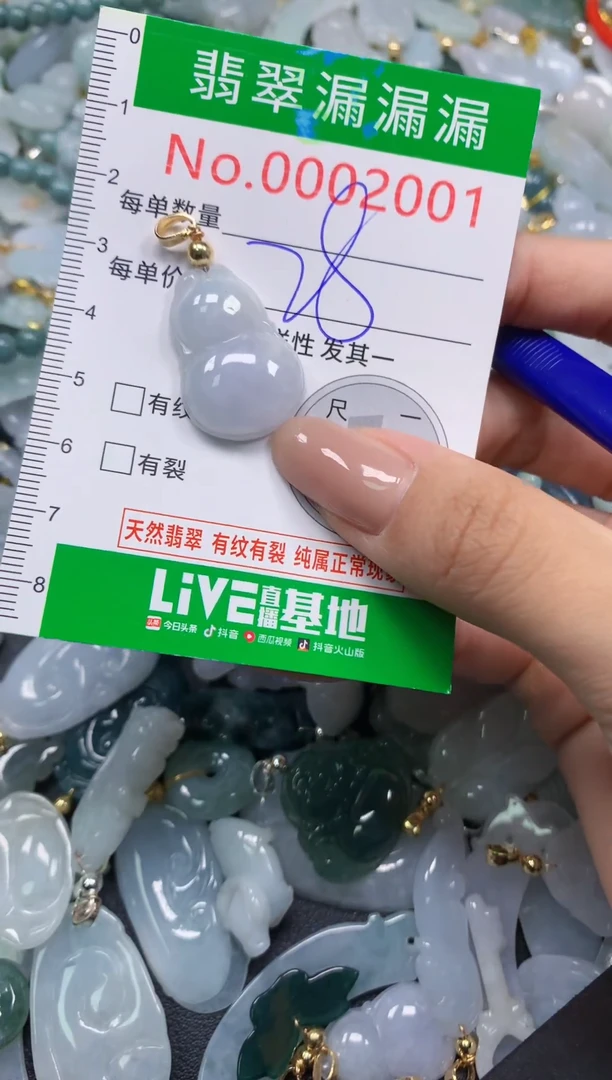 吊坠(不含链)未镶嵌翡翠2001
