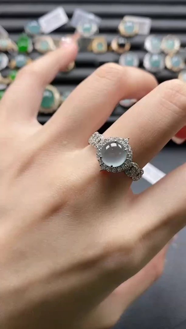 【闪购商品】翡翠戒指银S925镶嵌11111-