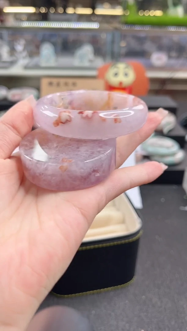 未镶嵌手镯石英质玉57圈口（赠品镯心）2s9236