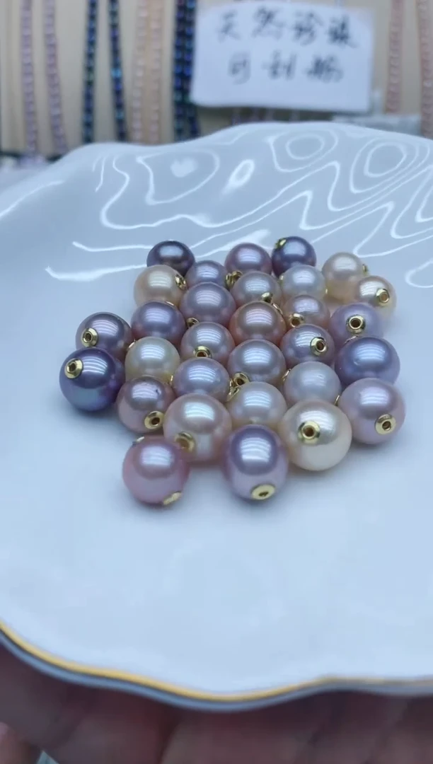 淡水珍珠银S925镶嵌吊坠(不含链)路路通多样性发其一