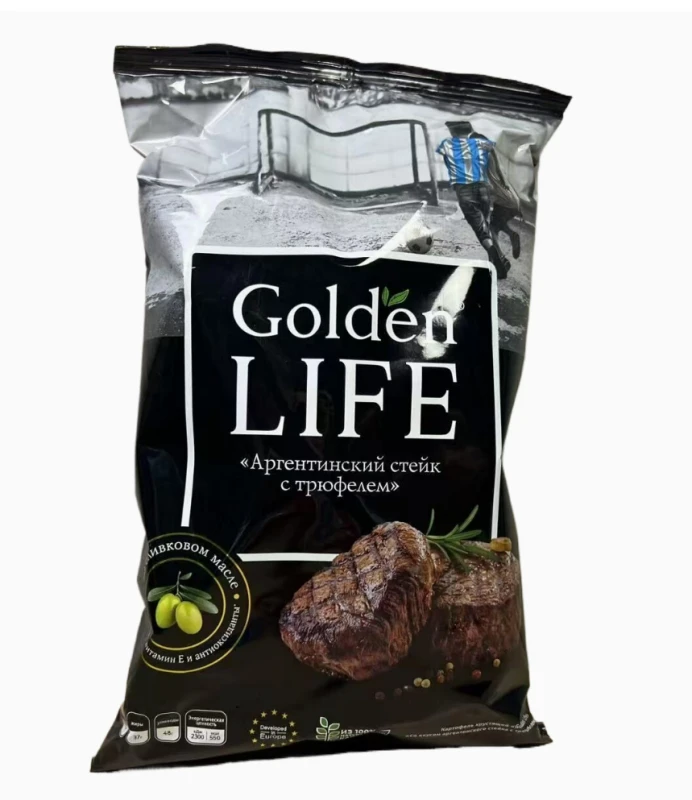 GoldenLIFE 韩国泡菜味原切橄榄油薯片90g*4