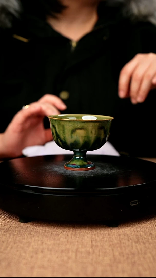 【闪购商品】526#国工一级品原矿钧瓷炉钧釉主人杯杯