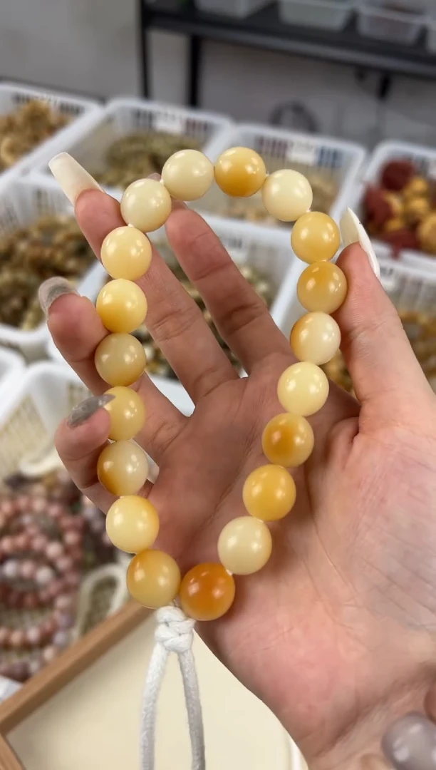 手串菩提根/象牙果卡14手工干磨7000目鹅蛋手持341