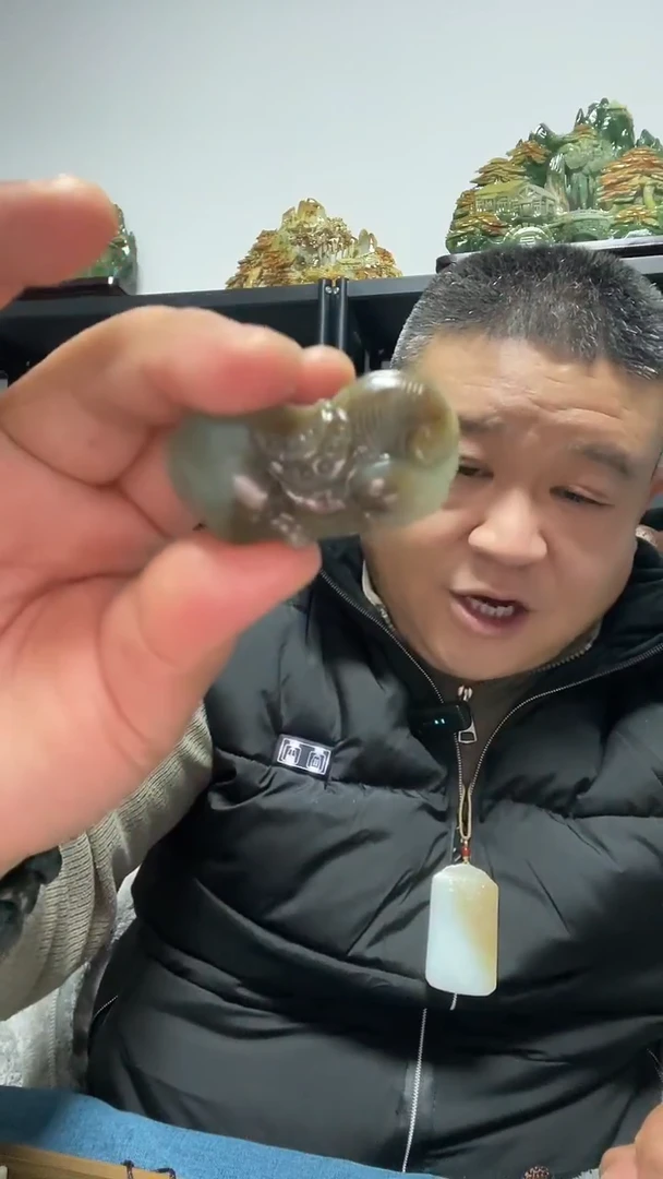 未镶嵌和田玉把件马到成功把件