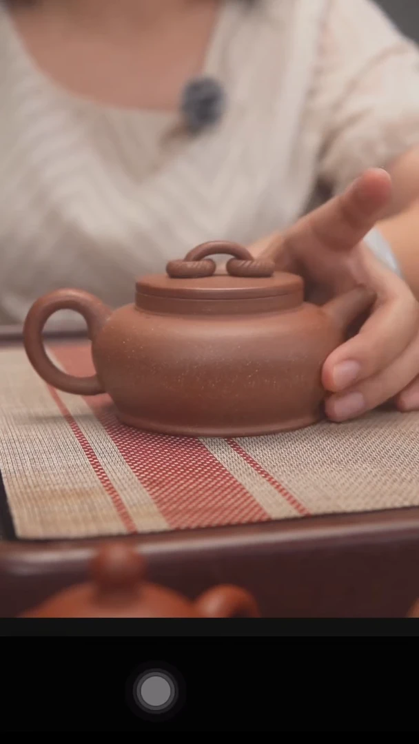 茶壶紫砂黑墩头双圈240cc