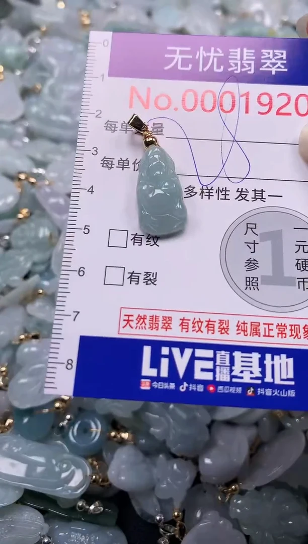 吊坠(不含链)未镶嵌翡翠1920