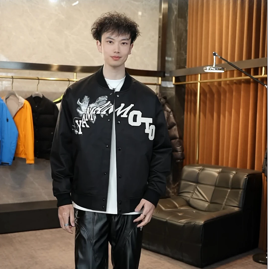秋冬新款男装外套街头潮流时尚百搭男女同款宽松休闲棒球夹克外套