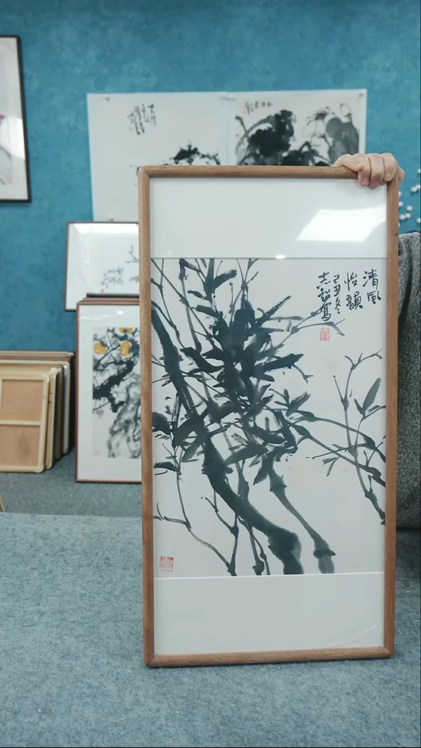 【闪购商品】国画30*60郑志超老师带框花鸟