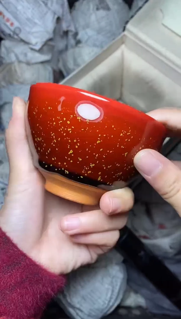 【闪购商品】茶盏锦上花 束口 盏三疯建盏茶器