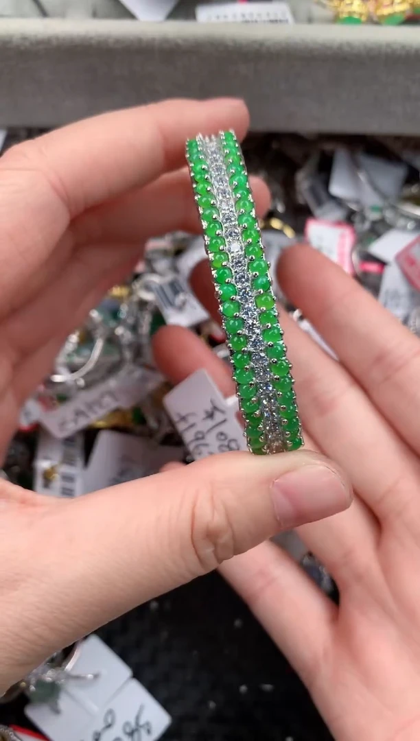 银S925镶嵌戒指翡翠121212---3