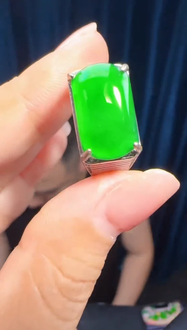 未镶嵌定制翡翠翡翠戒指23