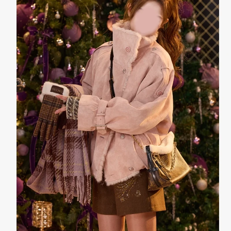 吞吞时尚穿搭12月21号上新【粉雪】夹克外套